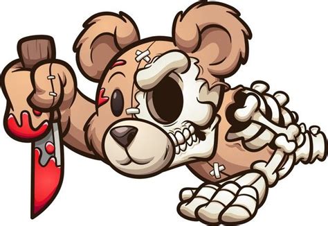 Premium Vector | Zombie bear illustration | Teddy bear drawing, Graffiti cartoons, Zombie cartoon