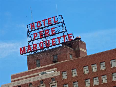 Hotel Pere Marquette, Peoria, IL | Old scaffold sign for the… | Flickr