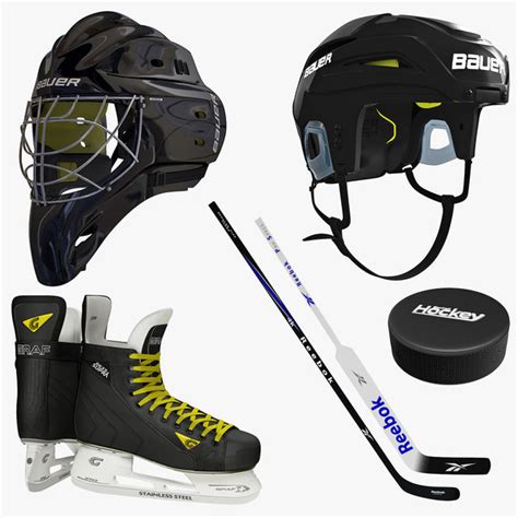 3dsmax ice hockey equipment