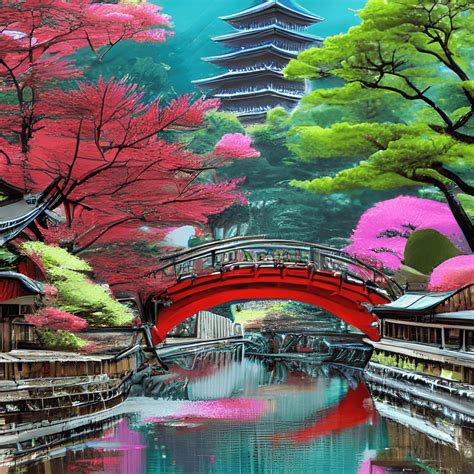 Beautiful Scenery Japan Extremely Detailed Vibrant Cinematic Luxury Hyper Maximalist Digital ...