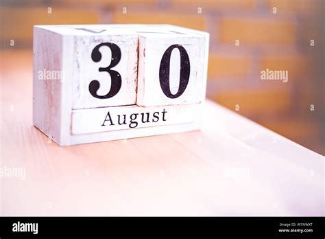 30th of August - August 30 - Birthday - International Day - National Day Stock Photo - Alamy