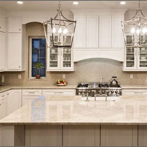 Kitchen Backsplash With Taj Mahal Quartzite - Home Alqu