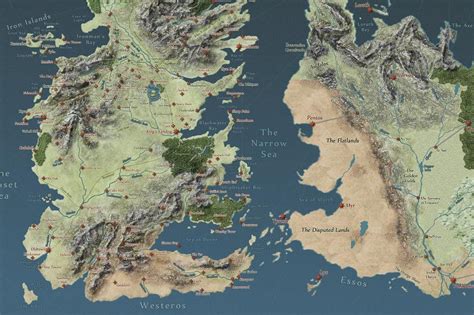 Interactive Game of Thrones map will make you an expert on Westeros ...