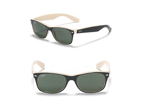 Ray-ban New Wayfarer Sunglasses in Black (black tan) | Lyst