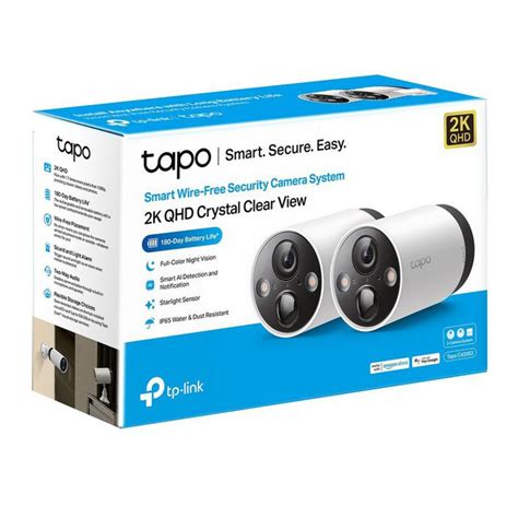 Tapo C420S2 | Pack de 2 caméras Outdoor sans fil 2K sur batterie + Hub de connexion | TP-Link Canada