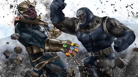 Epic Showdown: Thanos vs Darkseid HD Wallpaper by John Gallagher