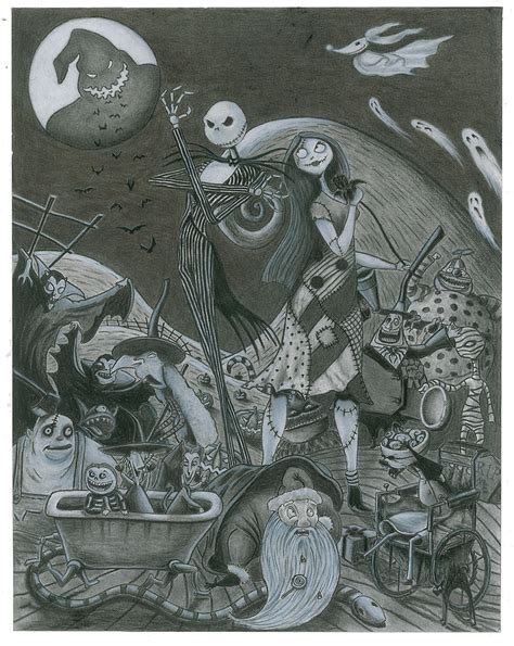 Tim Burton Concept Art Nightmare Before Christmas