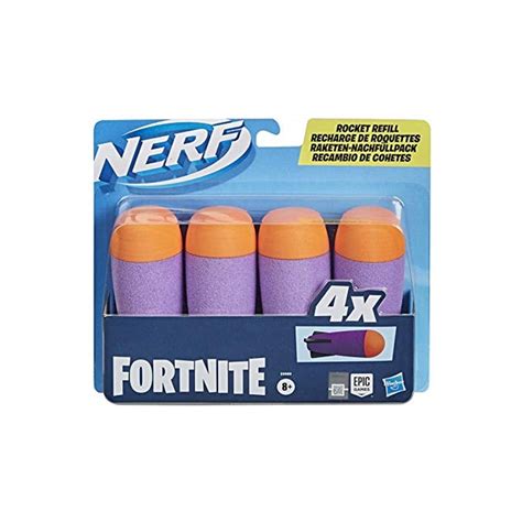 Hasbro Nerf Fortnite Rocket Refill – Includes 4 Official Nerf Foam ...