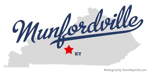 Map of Munfordville, KY, Kentucky