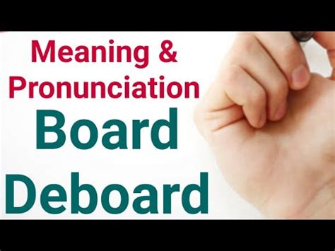 Board| Deboard| Meaning of Board & Deboard| English Vocabulary Words| English Vocab| Ankit ...