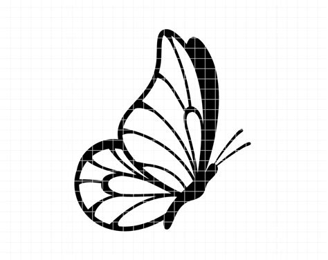 Butterfly SVG PNG DXF Eps. Butterfly Silhouette Clip Art. | Etsy