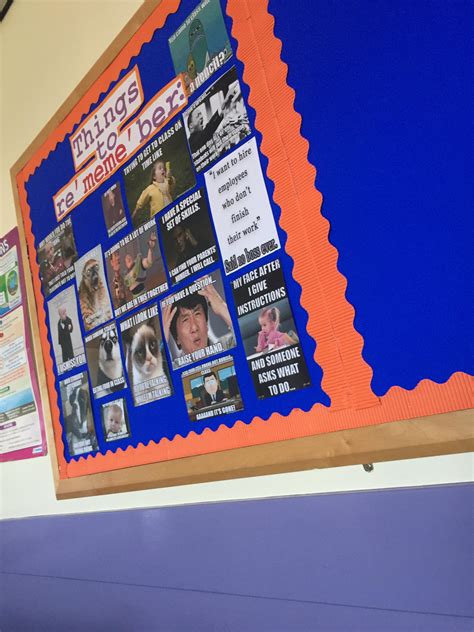 My teacher’s ‘meme board’ : r/FellowKids