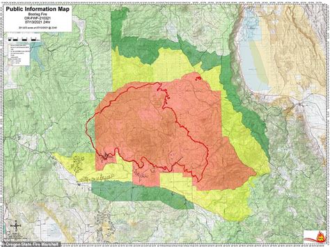 Oregon Wildfires Map Burning Now