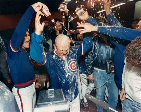 1989 cubs celebrate winning the nl east with skipper don zimmer. | Chicago cubs baseball ...