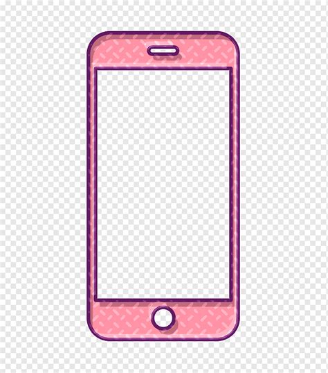 Apple icon device icon iphone icon, Mobile Icon, Smartphone Icon, Pink, Technology, Rectangle ...