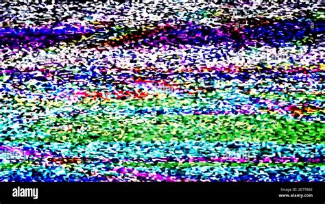 TV Static Noise Glitch Effect – Original Photo from a vintage Television Stock Photo - Alamy