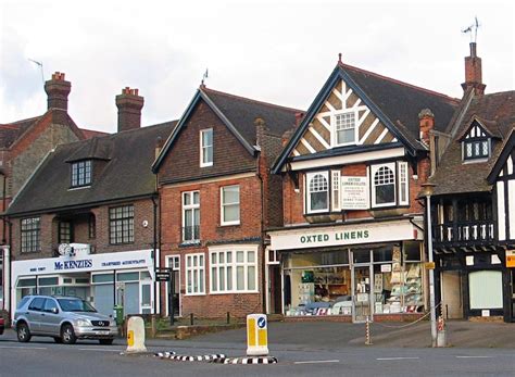 "Oxted, Surrey. Station Road West in 2005" by Brigitta Rice Macmillan at PicturesofEngland.com