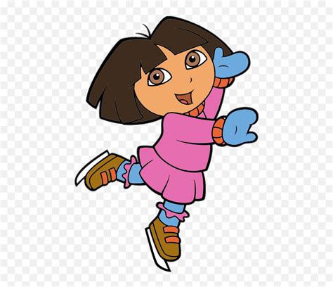 Check Out This Transparent Dora The Explorer Ice Skating Png - Cartoon ...