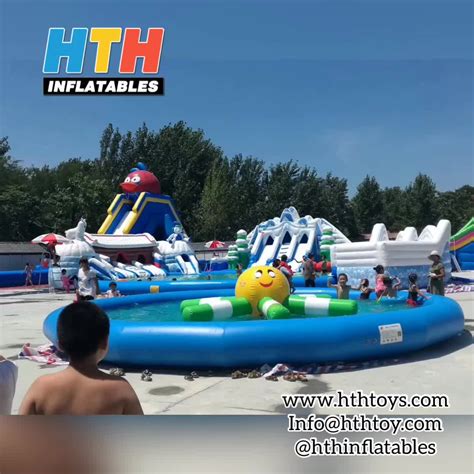 Popular Entertainment Giant Inflatable Water Park For Sale Aqua Park On ...