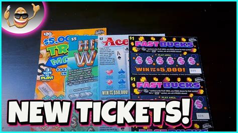 PLAYING ALL THE BRAND NEW TICKETS!! - YouTube