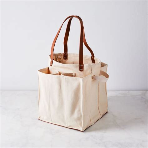 Multi-Pocket Canvas Market Tote on Food52 | Canvas market, Market tote, Market tote bag