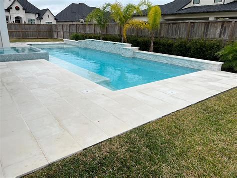 White Sandblasted Marble Pavers - Travertine Pavers Houston