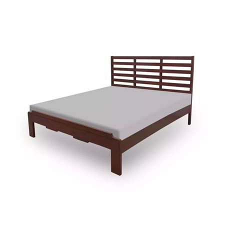 Lobilla Pure Solid Wood King Size Bed Brown | Home Design Lahore