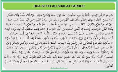 Bacaan Doa Selepas Solat Fardhu Doa Setelah Sholat Fardhu Singkat Dan | The Best Porn Website