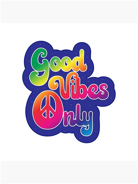 "Inspirational Hippie Quotes - Good Vibes Only" Poster by TheCrossroad | Redbubble