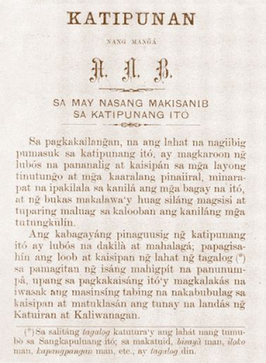 Panawagan ng Makakalikasan: Tabusin ang Rebolusyon ng KATIPUNAN