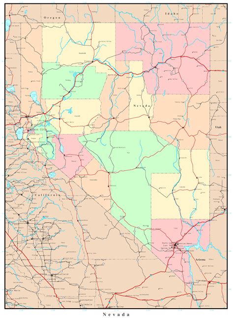 Political Map Of Nevada – Interactive Map