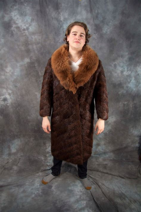 vintage nutria fur coat 1970s fur coat with by TheVintageDomain