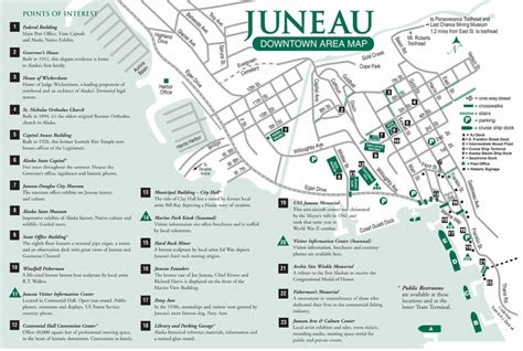 Juneau Downtown Area Map