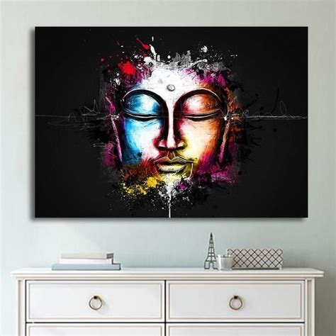 Black and White Buddha Wall Art 3 Pcs Canvas Print | Resimler