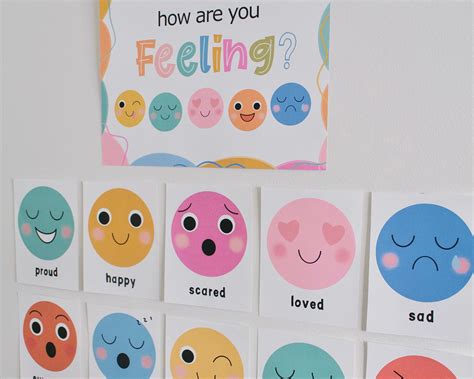 Emotion Face Flashcards Emotion Preschool Printables Social - Etsy