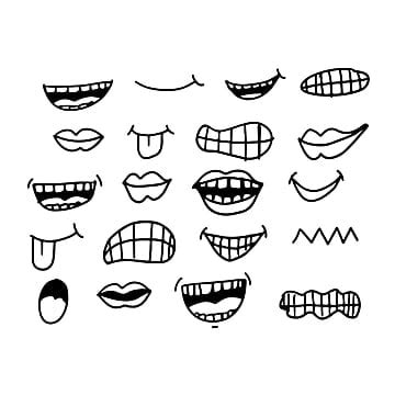 Cartoon Mouth PNG Transparent Images Free Download | Vector Files | Pngtree