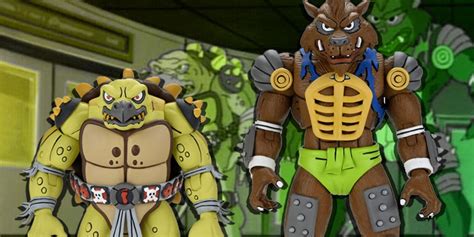 EXCLUSIVE: NECA Reveals TMNT Cartoon Tokka & Rahzar Action Figures