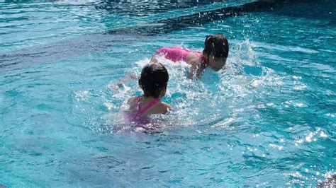 Kids Playing In Pool Stock Video Footage for Free Download