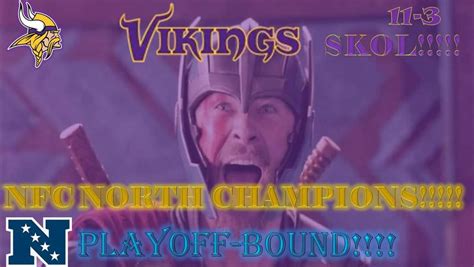 MINNESOTA VIKINGS WIN NFC NORTH (2022) by SuperheroCat2000 on DeviantArt