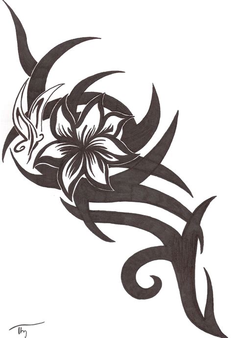 Tribal Flower,Butterfly Tattoo by Lechadias on DeviantArt | Tribal ...