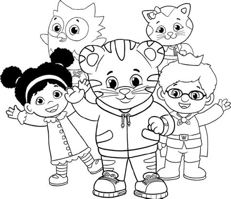 Daniel Tiger Coloring Pages | Educative Printable