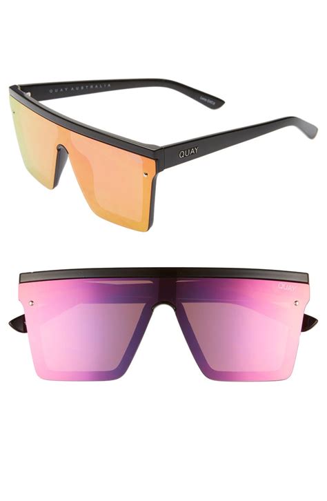 Quay Australia Hindsight 56mm Shield Sunglasses | Nordstrom