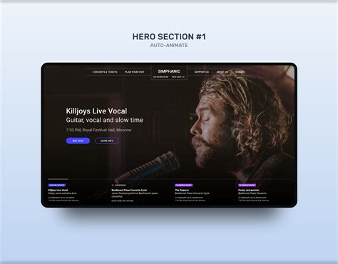 3 Animated Hero Sections | Adobe XD Free Template (3) | Images :: Behance