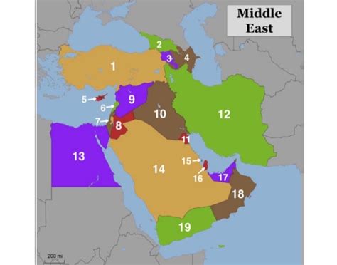 Middle East map Quiz