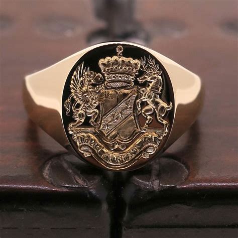 Adelaide City Coat of Arms | Signet ring men, Mens gold rings, Rings for men