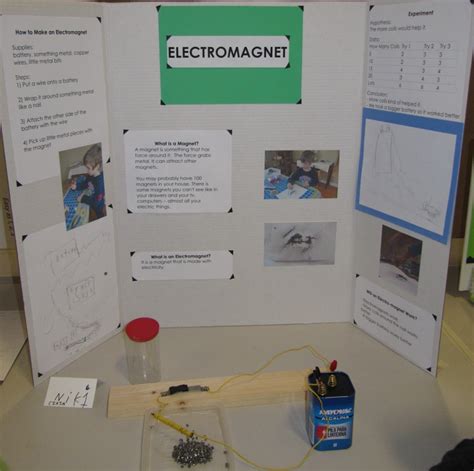 Itinerant Oak - A Family Journey: Science Fair: Nik's Electromagnetism ...