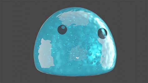 Blue slime 3D model | CGTrader