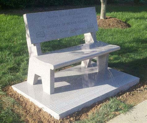 Granite Benches: Granite Memorial Benches - Cemetery Benches | Memorial benches, Granite ...