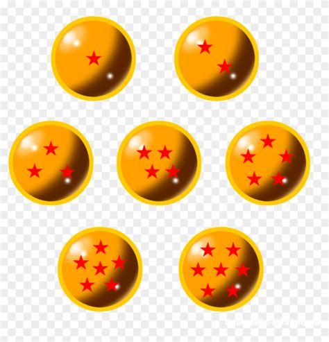 Dragonballs Png - Dragon Ball Z Seven Dragon Balls, Transparent Png ...