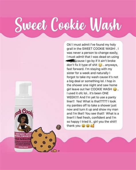 Cookie Wash Natural Feminine Hygiene Wash | Feminine wash, Yeast ...